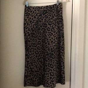 Leopard Midi Skirt